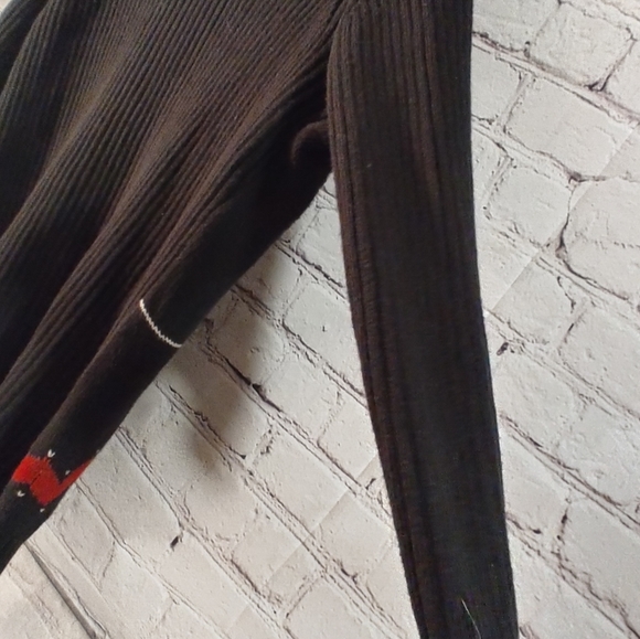 Chaps Womens Aztec Print Black Full Zip Sweater Jacket XL - Picture 8 of 15